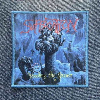 Нашивка Suffocation - Breeding The Spawn друкована блакитна кайма 00-00013819