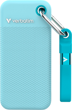 SSD диск Verbatim Pocket SSD 1ТВ USB 3.2 Gen 2 Type-C Blue (23942323242)