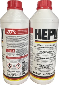 Антифриз Hepu Antifreeze червоний G12 готовий 1.5 л (P900-RM12)