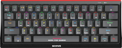 Клавіатура дротова Marvo KG962G Hecate 61R Jixian Blue USB Black (KG962G EN-B)