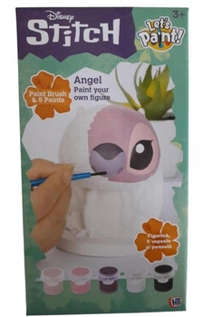 Фигурка Ангела Disney Stitch Стіч из гипса для раскрашивания кистью и красками 1 шт