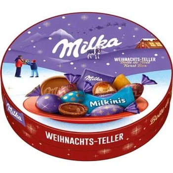Шоколадний набір Milka Weihnachts-Teller Cristmas Box 195 г