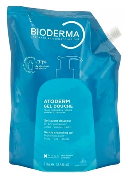 Гель для душа для сухой кожи Bioderma Atoderm Eco-Refill Shower Gel сменный блок 1 л