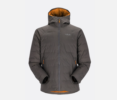 Куртка чоловіча зимова мембранна Rab Valiance Jacket куртка чоловіча, Graphene, L (RB QDB-49-GRH-LRG)