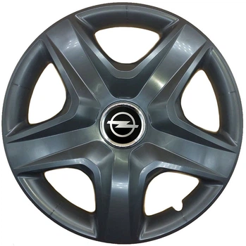 Автомобильные колпаки на колеса OPEL R16 №418 SJS черные комплект 4шт TR0306522