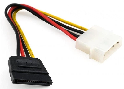 Кабель питания Vinga SATA power - Molex 0.15 м