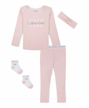 Детский комплект Calvin Klein с логотипом 1159837697 (Розовый 18M) на рост 76-81 см