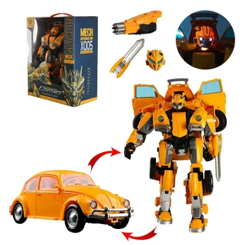 Большой трансформер Bumblebee желтый с оружием и звуковыми аффектами бамблби 34 см