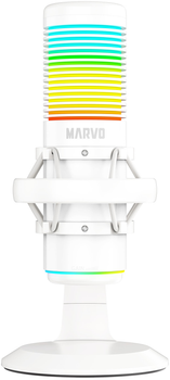 Mikrofon Marvo Blast 60 RGB USB Type-C White (MIC-07 WH)