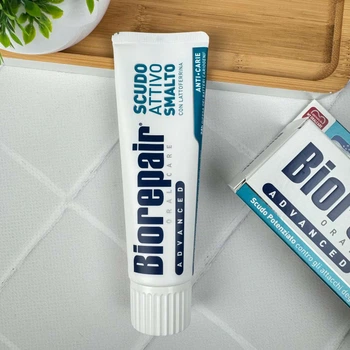 Зубная паста Biorepair Active Shield Совершенная защита (без фтора, с лактоферрином), 75 мл