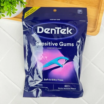 DenTek Sensitive Gums флос-зубочистки (комфортная очистка для чувствительных десен), 150 шт