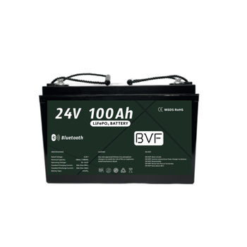 Аккумулятор LiFePo4 (Литий-железо-фосфатный) BVF 24V 100Ah BMS + Bluetooth
