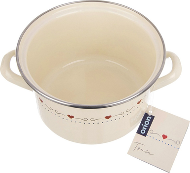 Каструля емальована Orion Tonca Кремова 2 л (8592381228392)