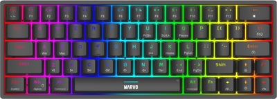 Klawiatura przewodowa Marvo KG955 Shogo 63 USB Black (6932391935989)