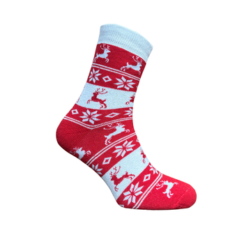 Носки новогодние махровые олени женские | 36-40
