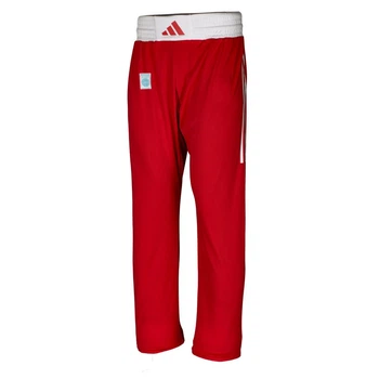 Брюки для кикбоксинга Adidas WAKO Full Contact Pants Punch Line (ADIFCP01_PL) Red р. 160