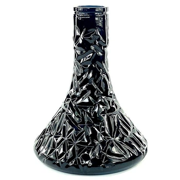 Колба для кальяна Kohana 24см Aurora Black 1,5л стекло, тип соединения клик-система/резьба