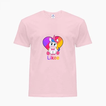 Дитяча футболка Лайк Єдиноріг (Likee Unicorn) (25186-1594) 158-164 см Бавовна Рожевий