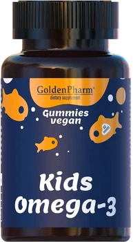 Омега 3 для детей Golden Pharm 60 веган жевательных пастилок (4820183471291)