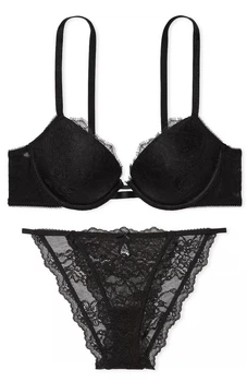 Комплект Victoria’s Secret Чорний 34C-M