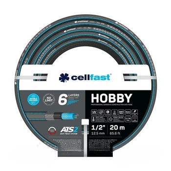Садовый шланг Cellfast HOBBY ATS2™ 1/2" 6‑слойный армированный шланг, 20 м
