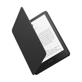 Kindle Paperwhite Leather Cover (12th Generation-2024) Black