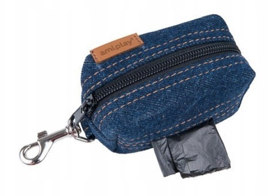Torebka na worki do odchodów Amiplay Denim Granatowy (5907563271739)