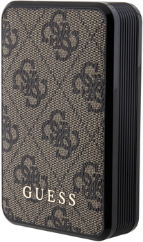УМБ Guess 4G Leather Metal Logo 10000mAh 18W USB-C Brown (3666339171407)