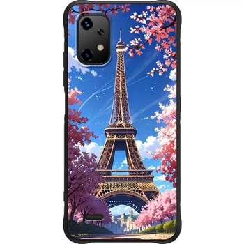 Силиконовый Чехол с Картинкой для Umidigi Bison X20 Принт (Париж, Эйфелева Башня) (68059-ysm036)