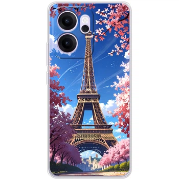 Силіконовий Чохол з Картинкою для OPPO Reno 14 F Принт (Париж, Ейфелева Вежа) (67919-ysm036)