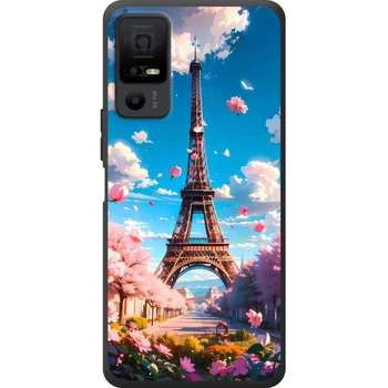 Силиконовый Чехол с Картинкой для TCL 40 NxtPaper 5G Принт (Париж, Эйфелева Башня) (67908-ysm035)