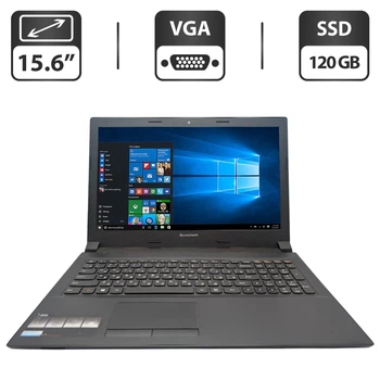 Ноутбук Lenovo B50-30 / 15.6'' (1366x768) TN / Intel Pentium N3540 (4 ядра по 2.16 - 2.66 GHz) / 8 GB DDR3 / 120 GB SSD / Intel HD Graphics / WebCam б/у