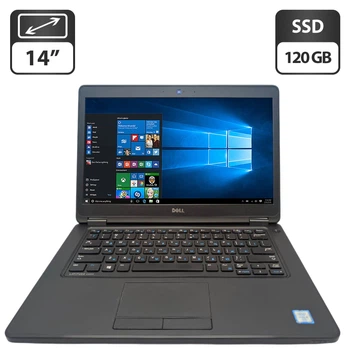 Ноутбук Dell Latitude E5450 / 14" (1366x768) TN / Intel Core i5-5300U (2 (4) ядра по 2.3 - 2.9 GHz) / 8 GB DDR3 / 120 GB SSD / Intel HD Graphics 5500 / WebCam б/у