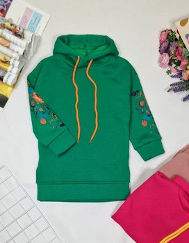 Туніка Yulia Kids тепла 128 зелена 032