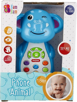 Інтерактивна іграшка BamBam Музичний телефон Слон (5908275178743)