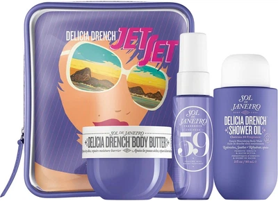 Дорожный набор для тела Sol de Janeiro Delicia Drench Jet Set