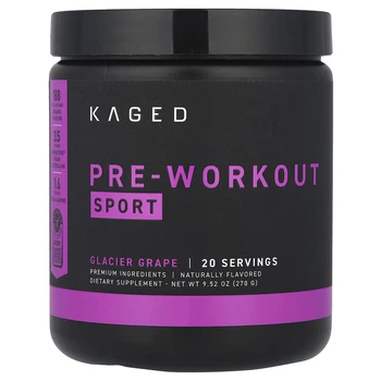 Предтренировочный комплекс Kaged Muscle Pre-Workout Sport 270 г, Glacier Grape