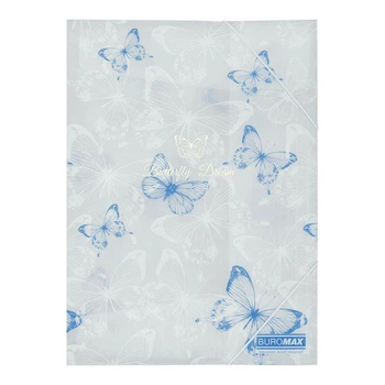 Папка на резинках A4 Buromax Arabeski матовый полупрозрачный пластик (BM.3908-31)