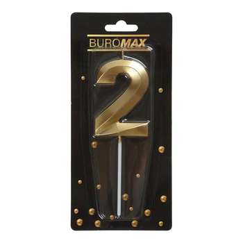 Свеча для торта Buromax цифра "2" (BM.98000-02)