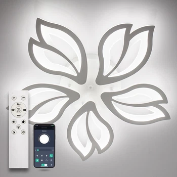 Люстра світлодіодна стельова Luminaria ASTRA 80W 5F 620x70 WHITE з пультом