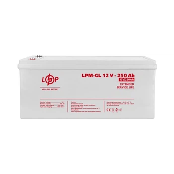 Аккумулятор гелевый LPM-GL 12V 250 Ah LogicPower 21081