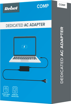 Блок живлення для ноутбука Rebel 90 W для ноутбука HP (5901890067539)