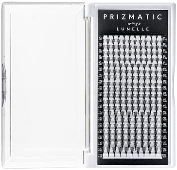 Вії для нарощення L, 0,05, (8-14), mix, 20 ліній - Sculptor Prizmatic Wings Lunelle (1533499-32658294)