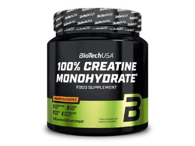 Креатин BioTech USA 100% Creatine Monohydrate 300 грамів Смак Апельсин