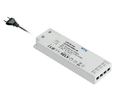 Трансформатор GTV SLIM EASY CLICK 12V 60W з проводом і miniAMP (00051584)