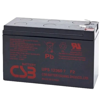 Акумуляторна батарея CSB GP1245F2 AGM, 12V, 4.5Ah, герметична, для ДБЖ та систем відеоспостереження