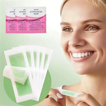 Восковые полоски для лица FacialStrips, 10 штук + 3 успокаивающие салфетки