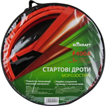 Старт-кабель EcoKraft ASK14 400А 3м для запуску автомобіля (8437000525561)