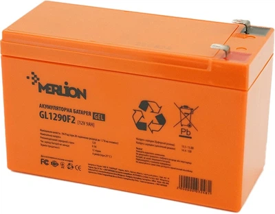 Акумулятор гелевий MERLION GL1290F2 12V 9 Ah GEL