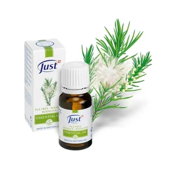 Ефірна олія JUST ЧАЙНЕ ДЕРЕВО/РОЗАЛІНА/TEA TREE захист від вірусів, грибків і бактерій, 10 мл